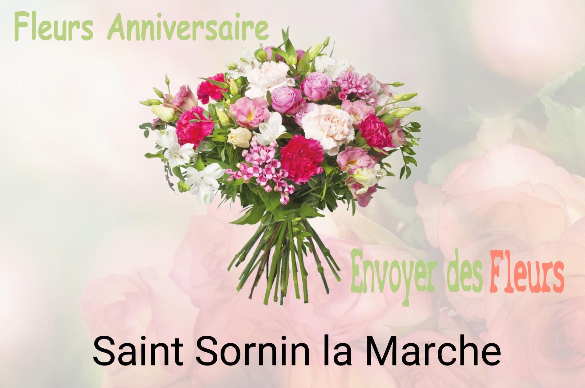 Bouquet de fleurs d’anniversaire livré à Saint-Sornin-la-Marche