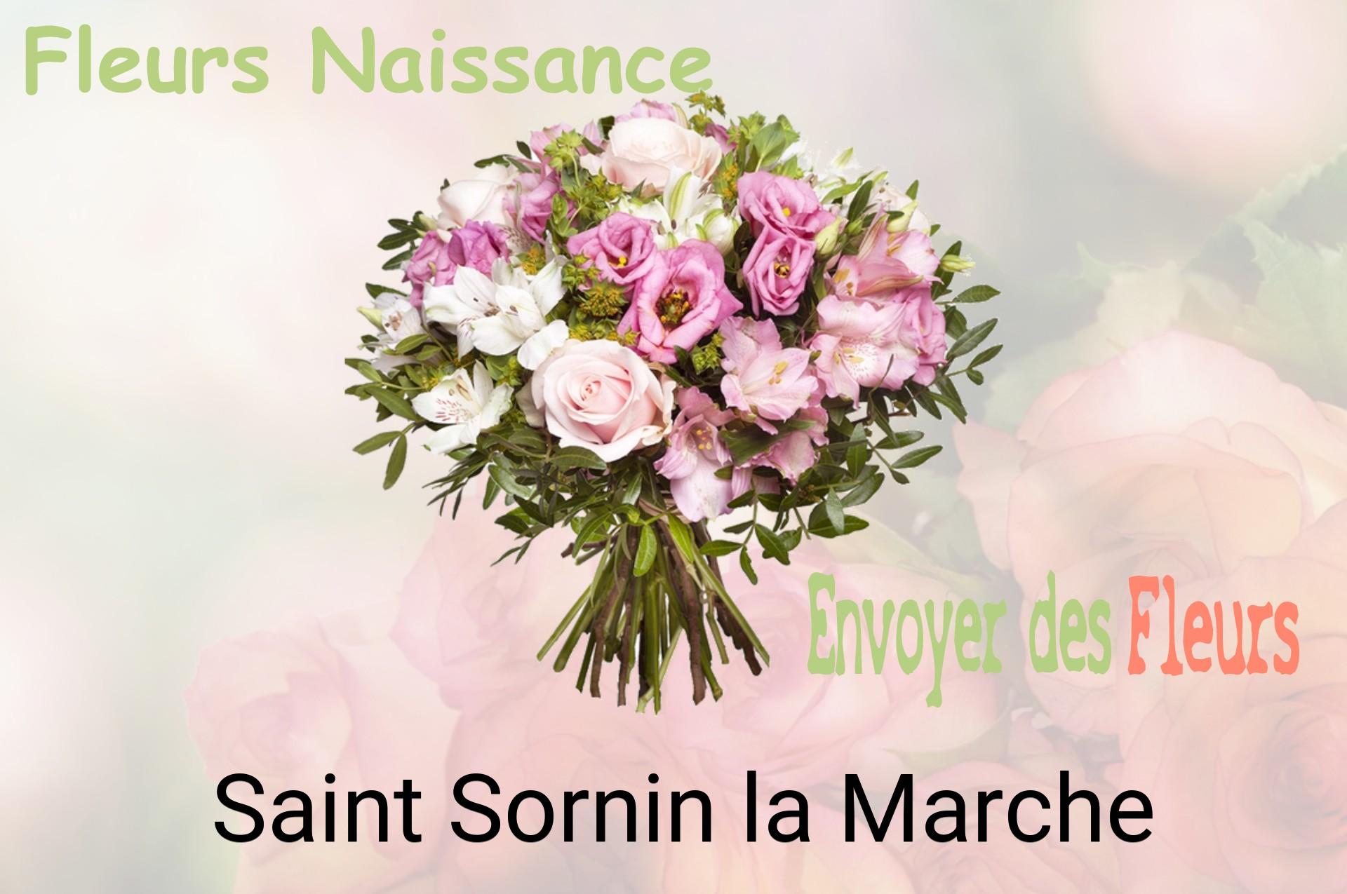 Bouquet de fleurs de naissance livré à Saint-Sornin-la-Marche